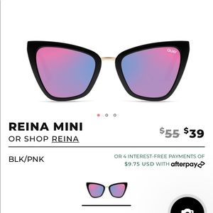 NWT Quay Reina Mini Cat Eye Sunglasses